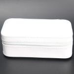  Durable Watch Case Holder Box , White PU Leather Velvet Women'S Watch Storage Box Manufactures