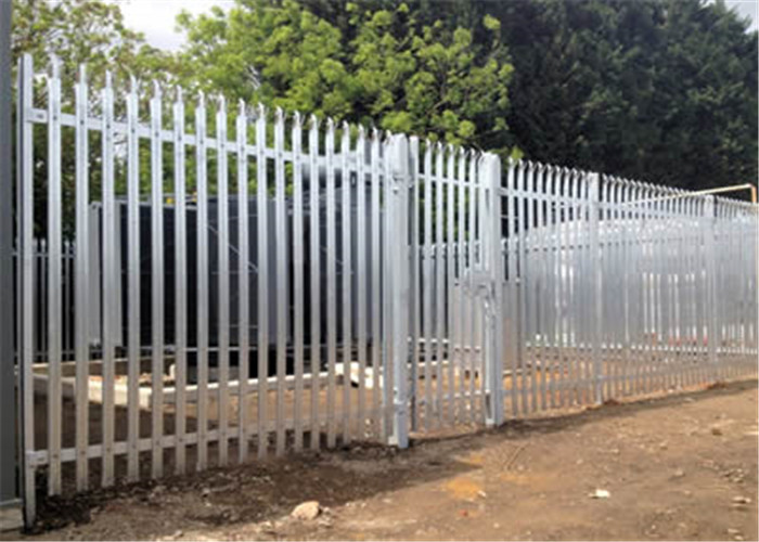  1.2m Tall Metal Palisade Fencing Hot Dipped Galvanized After Welded Privacy Vinyl Manufactures