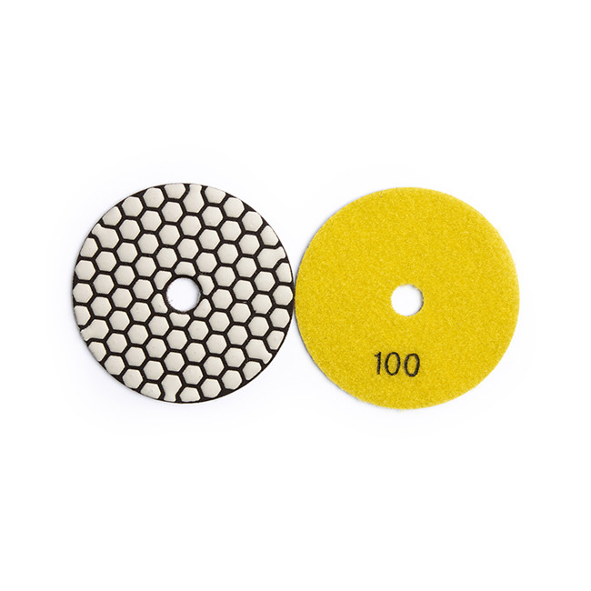  100 Grit Flexible Resin Bond Diamond granite sanding pads Dry Polishing Pad Manufactures