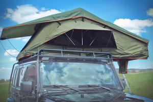  Tear Resistant Pop Up Vehicle Tent With 2M Extendable Aluminum Ladder Manufactures