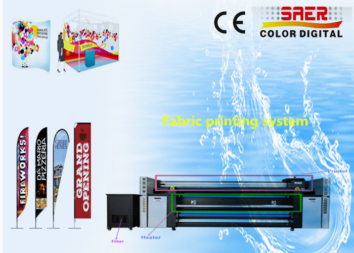  Multicolor Beach Flag Digital Fabric Printing Machine with Pigment Ink Manufactures