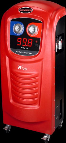 X720 Red Nitrogen Tire Inflator N2 Length Of Inflation Hose 20L Tank