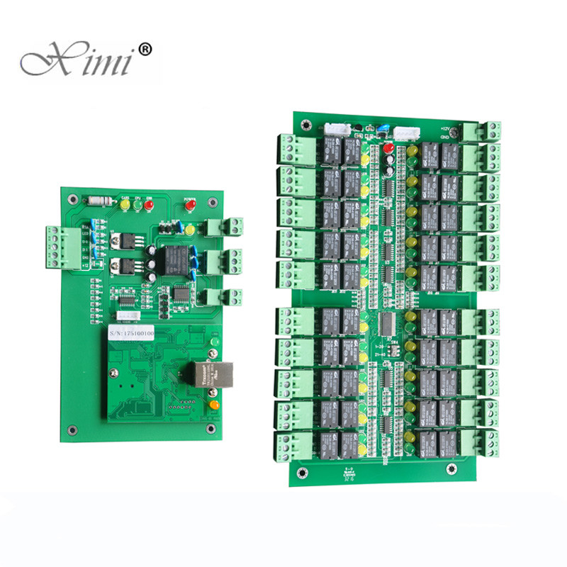  TCP/IP 40 Floors Biometric Fingerprint And RFID card Elevator Access Control Board DT40 Lift Controller System Manufactures