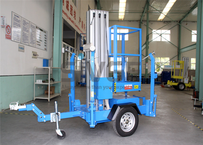  Single Mast Truck Mounted Aerial Lift Hydraulic Aluminium Alloy Aerial Work Platform Manufactures