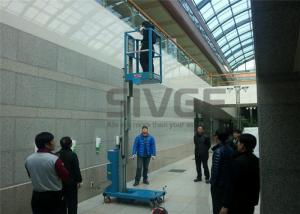  Hydraulic Single Mast Aerial Work Platform 160kg Load 6m Height For Warehouses Manufactures