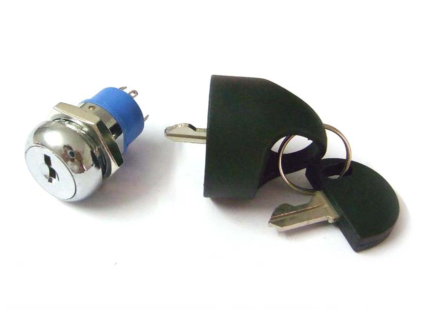  Zinc Alloy Flat Key Switch Lock for Old People Electric SCooter with Water cover key Manufactures