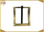  Square Metal Brass Belt Buckles Environmental Electroplated Zinc Alloy Material Manufactures