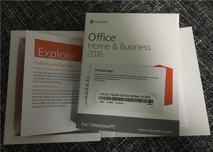  Computer Microsoft Office Home And Business 2016 Product Key Card Without Media Manufactures