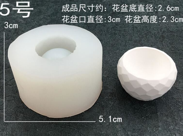  Cement mold for succulent plants, silicone mold for flower pot Manufactures