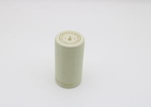  Custom printed design polylaminate capsule heat Shrinkable wine bottle capsule with tear-off strip 30*60mm aluminum caps Manufactures