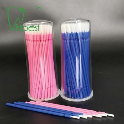  Bendable Colorful Handle Dental Micro Applicators With White Hair Manufactures