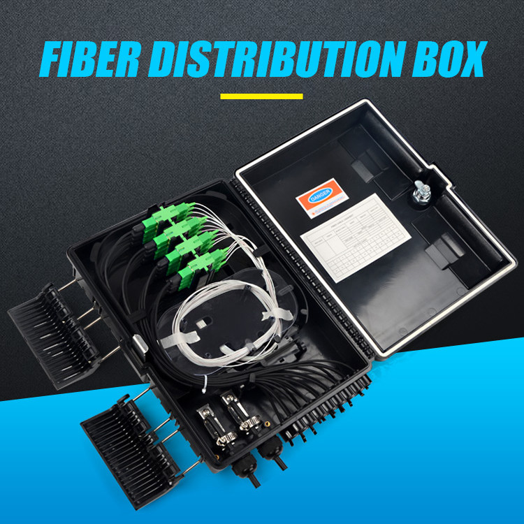  FTTH Indoor / Outdoor Termination Fiber Optic Distribution Box Plastic 1.45kg Manufactures