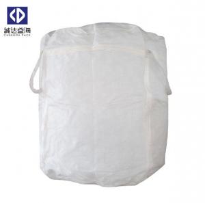  Breathable Jumbo Bulk Bags 1000KG Loading Weight White Color With Cross Corner Manufactures