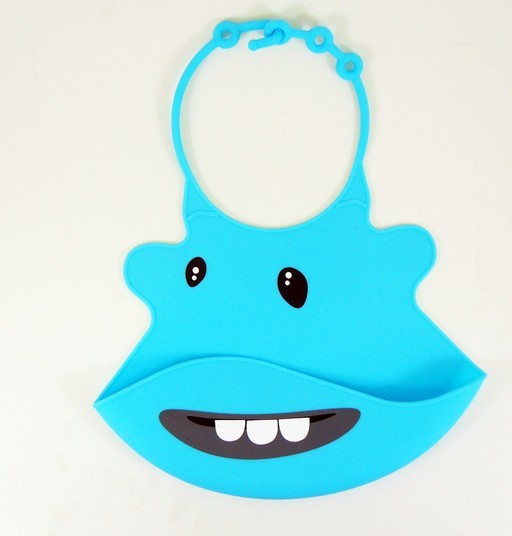  2013 cute shape silicone baby bib Manufactures