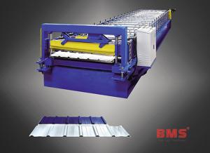  MS27-200-1000 Type Wall Matal Panel Roll Forming Machine For 0.3~0.8mm Thickness Manufactures