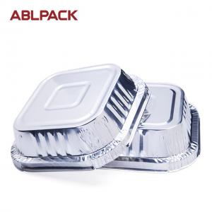 Square Wrinkle Wall Single Disposable Package Food Aluminum Foil Container Manufactures