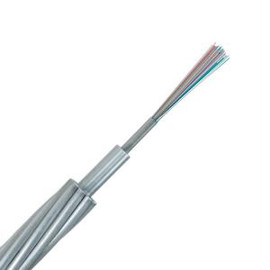  Single Mode G652d OPGW Fiber Optic Cable Aerial Optical Ground Wire 24 Core Manufactures