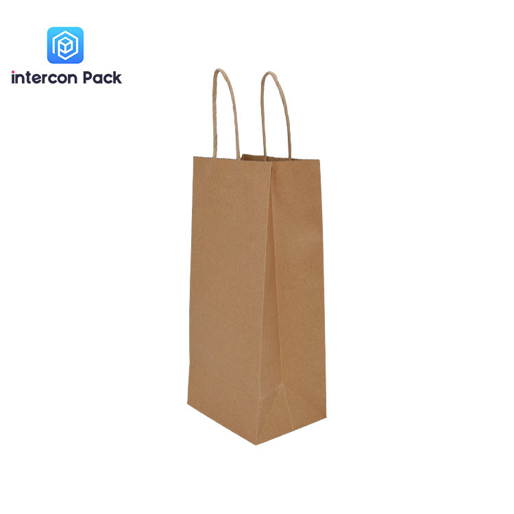  11.02x4.92x3.86 Inch Paper Handle Bags Offset Printing For Shopping Manufactures