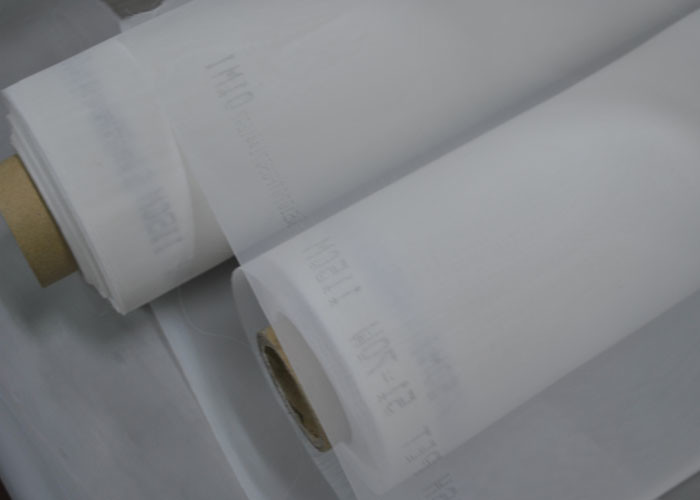  White 87 Inch High Tension 150T Polyester Screen Printing Mesh For Printed Circuit Boards Printing Manufactures