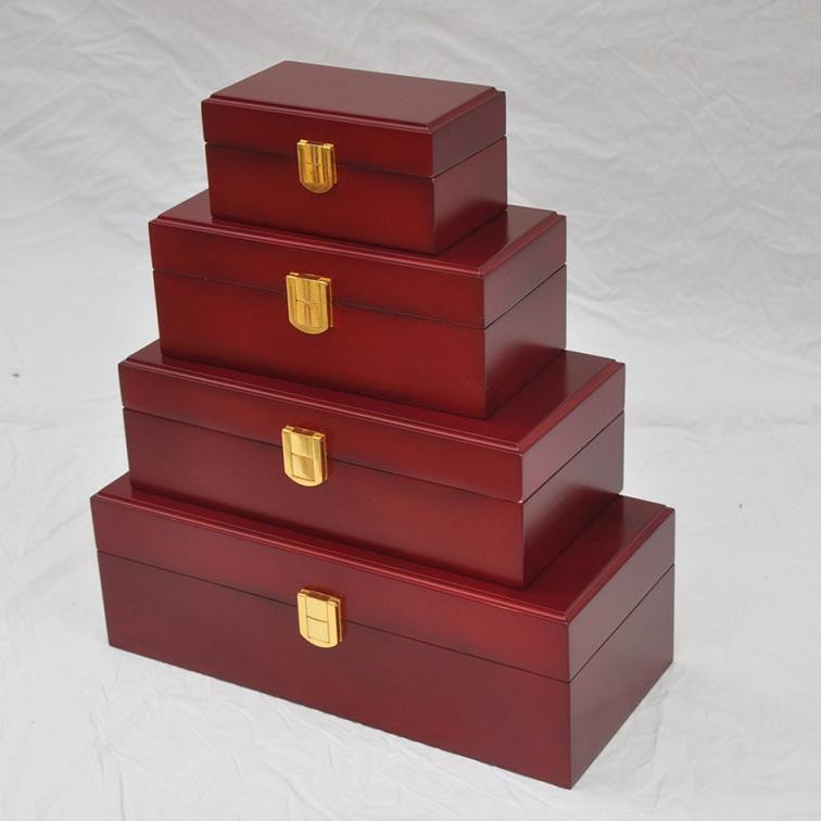  Wooden Pet urns, MDF urns colored in Cherry with hinged & clasp urns Manufactures