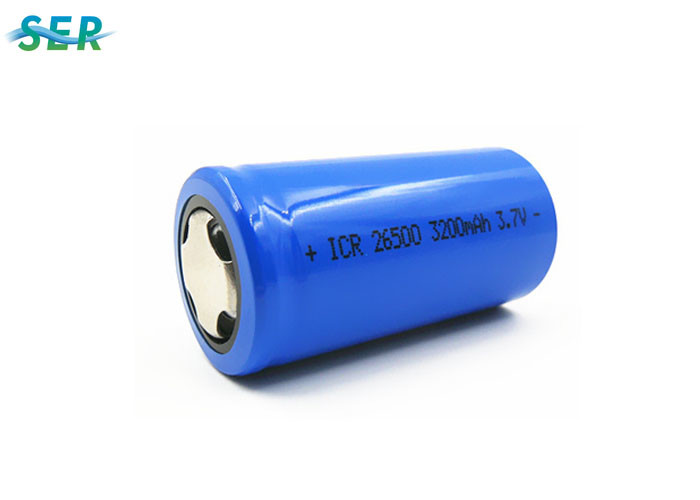  High Capacity Rechargeable Li Ion Battery 3.7V 3200mAh D Size 26500 Cylindrical Cell For Flash Light Manufactures