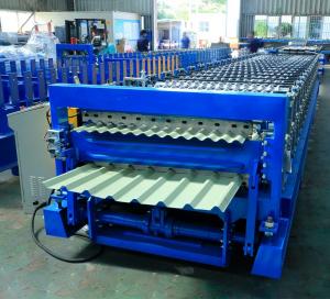  Metal Roofing Panel Double Layer Roll Forming Machine 12-15m/Min Capacity Manufactures