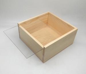  Clear slide lid wood box, Acrylic lids slide gift box Manufactures