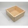 Buy cheap Clear slide lid wood box, Acrylic lids slide gift box from wholesalers