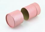  Food Grade Round Cardboard Paper Tube Pink For Chocolate / Gift Manufactures