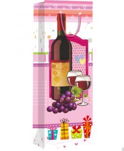  Hiqh quality custom paper material for shopping wine bag Manufactures