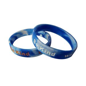  Custom Silicone Wrist Band , Debossed Color Fill in Silicone Wristband with Your Logo Manufactures