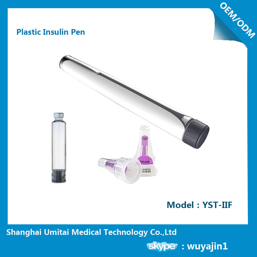  Manual Reusable Insulin Pen / Insulin Refillable Pen With Import Plastic Material Manufactures