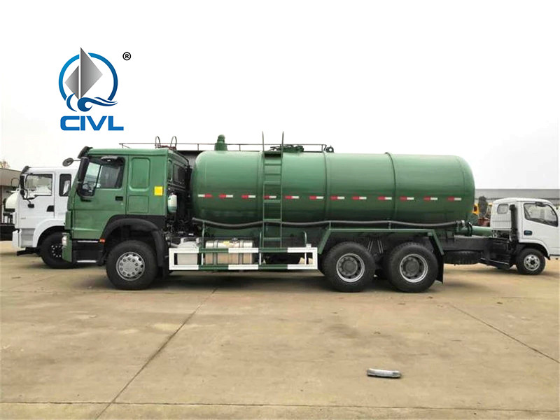  6x4 Sinotruk Howo 18CBM Sewer Suction Sludge Transporter Sewage Suction Truck Manufactures