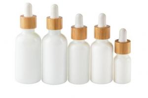  Ceramic glass essential oils jars, glass bottles with bamboo caps Manufactures