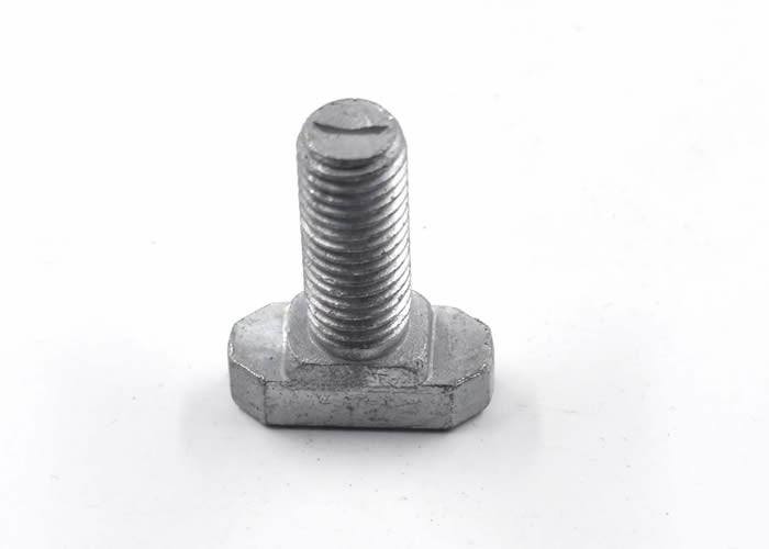  Grade 8.8 Hammer Head Bolt Hot Dip Galvanized With Square Neck For Mounting Rail Manufactures