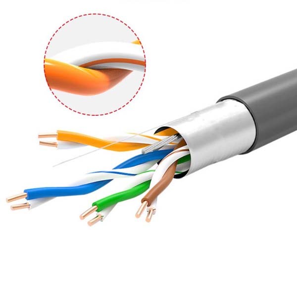  CAT5e FTP Lan Cable Oxygen Free Copper Conductor Indoor PVC Jacket Manufactures