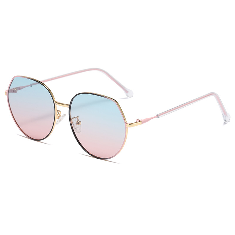  UV Protection Round Metal Sunglasses Women'S Simple Type OEM Manufactures
