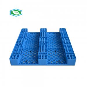  HDPE Reinforced Plastic Pallets 3 Skid Runners Recycled Sturdy Construction Manufactures