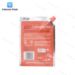  Fruit Juice Spouted Liquid Stand Up Pouches PE Material Customized Logo Manufactures