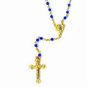  Crystal Rosary Necklace, Customized Bead Sizes are Accepted, OEM Orders are Welcome Manufactures