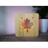 Buy cheap Pet Funeral Aftercare Supplies Innovative Memorial Gifts Maple Leaves Wood Light from wholesalers