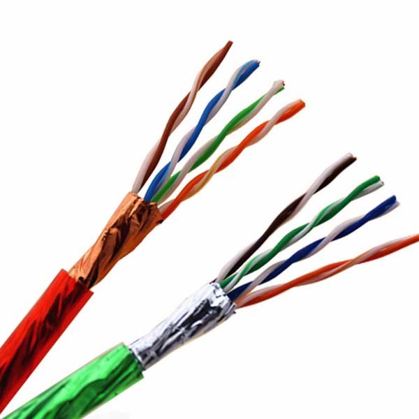  Bare Copper Core Outdoor 305m FTP LAN Cable CAT5e PE / PVC Sheathed Manufactures