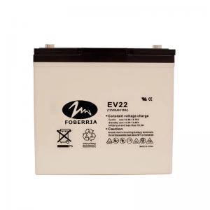  AT 12v 55ah EV Lead Acid Batteries EV22 Electro Tricycle Sulfuric Acid Battery Manufactures
