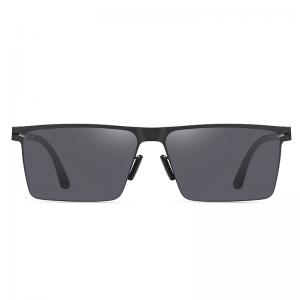  Ultralight Metal Frame Sunglasses Double UV Coating  , Male Sunglasses For Driving Manufactures