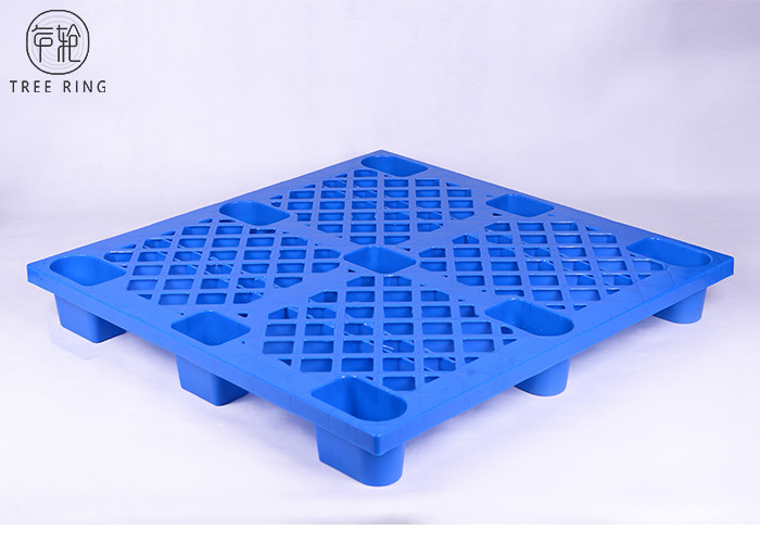  Blue / White Lightweight Plastic Pallets For Goods  Transport 1100 * 1100 P1111(N) Manufactures