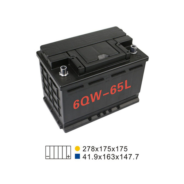 570A 68AH 6 Qw 65L Car Start Stop Battery 274*175*190mm Car Starting Battery Manufactures