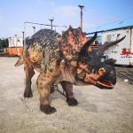 Custom Realistic Adult Triceratops Dinosaur Costume For Two Performers Manufactures