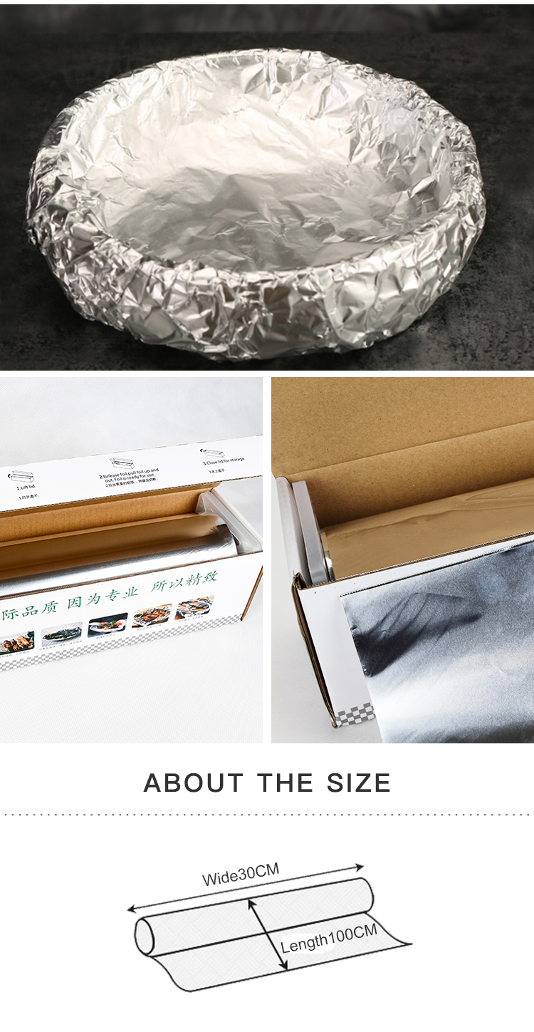 Alloy 8011 Household Restaurant and Hotels Use Aluminum Foil Paper Rolls