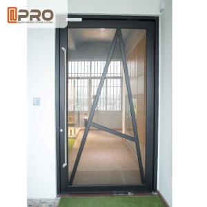  Tempered Glass Pivot Front Door , Aluminium Contemporary Entrance Doors Manufactures