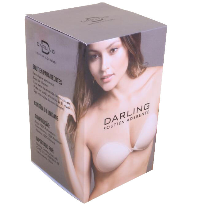  CMYK Foldable Bra Packaging Box Bio Degradable With Clear PVC Window Manufactures
